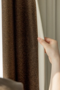 Kain tirai gelap tinggi putih halus mewah gaya Modern untuk kamar tidur ruang tamu Hotel jendela - Product Image 4