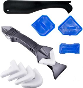 Kit d'outils de <span class=keywords><strong>calfeutrage</strong></span> 3-en-1 Construction de bâtiment multifonctionnel industriel en Silicone 3 ans 100 pièces Carton noir OEM - Product Image 1