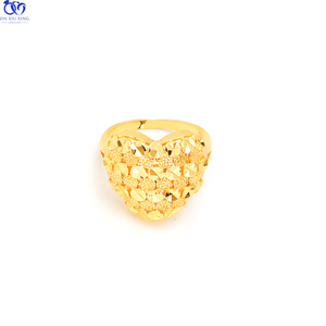 Jxx, última moda, <span class=keywords><strong>anillo</strong></span> de corazón, <span class=keywords><strong>anillo</strong></span> de joyería de <span class=keywords><strong>24K</strong></span>, <span class=keywords><strong>anillo</strong></span> de boda chapado en <span class=keywords><strong>oro</strong></span> para hombres y mujeres, joyería - Product Image 6