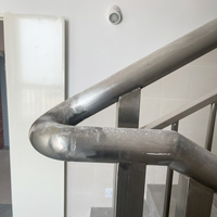 Rampe d'escalier en acier inoxydable soudé, pour intérieur, extérieur, balcon