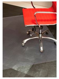 Tapis de chaise épais en PVC transparent moderne pour bureau et maison avec protection antimicrobienne et résistante aux taches - Product Image 3