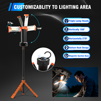 Linterna LED Portátil para Camping, IP65 Impermeable, Luz de Emergencia para Exteriores, Brillo Ajustable, Trípode, Función de Banco de Energía