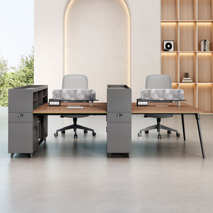 Oem Premium modüler ofis iş istasyonu ofis mobilyaları amerikan standart ofis masası ayarlanabilir ofis masası siyah renk - Product Image 2