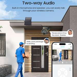 Mini Cámara de Vigilancia HD 3MP con Energía Solar 4G, Visión Nocturna, Tarjeta de Memoria, PTZ, IP65 Impermeable, Audio Bidireccional - Product Image 6