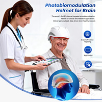 Suyzeko Yeni 1064nm 810nm LED Yakın Kızılötesi Işık Terapisi PBM Terapisi Nöro Bakım Fotobiyomodülasyon Kaskı