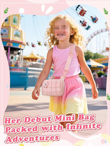 Sac à bandoulière matelassé rose tendance pour fille de 12 ans, mini sac à bandoulière pour un usage quotidien - Product Image 6