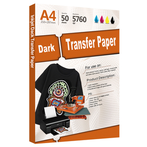 Papel de Transferencia Opaco Yesion <span class=keywords><strong>3G</strong></span> Jet 2022, Papel de Transferencia para Impresión de Inyección de Tinta para Camisetas Claras y Oscuras, Tamaño A4, Venta al por Mayor - Product Image 1