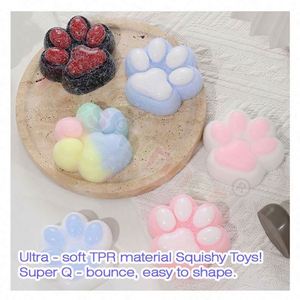 Ultra Soft Cat Claw <b>Squishy</b> Toy Set Multi-Color Kawaii Mochi Ball Stress Relief Sensory Fidget Toy Unisex All Ages TOYSRUNNER - Product Image 4