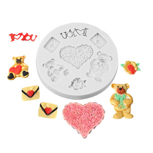 Venta al por mayor Mini oso <span class=keywords><strong>de</strong></span> peluche hecho a mano resina <span class=keywords><strong>de</strong></span> cristal moldes <span class=keywords><strong>de</strong></span> silicona DIY <span class=keywords><strong>chocolate</strong></span> hornear Fondant pastel <span class=keywords><strong>molde</strong></span> - Product Image 4