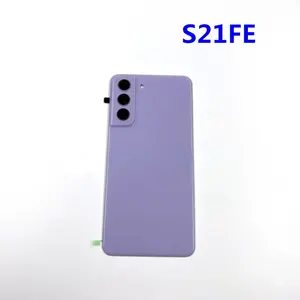 กระจก G990ด้านหลังสำหรับ <span class=keywords><strong>Samsung</strong></span> Galaxy <span class=keywords><strong>S21</strong></span> FE พร้อมเลนส์ฝาครอบแบตเตอรี่ฝาครอบด้านหลังตัวเครื่องเคสอะไหล่แถบซ่อมแซม - Product Image 6