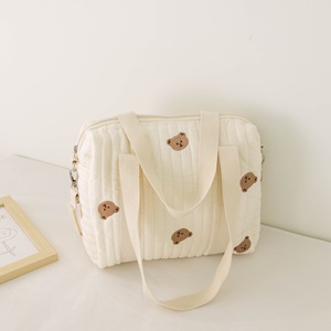 Style coréen nouvelle fermeture éclair broderie coton maman <span class=keywords><strong>sac</strong></span> bébé poussette <span class=keywords><strong>sac</strong></span> <span class=keywords><strong>sac</strong></span> à couches - Product Image 1