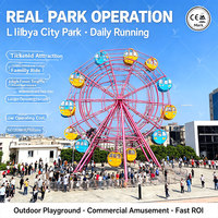 Prix d'usine Équipement de parc d'attractions Manège 10 cabines Grande roue de 15m pour fête foraine à vendre