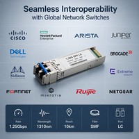 Nouveau transceiver optique SFP pour LX SFP--LX-SM1310 (02315200) 1.25G 1310nm 10km LC SMF ESFP DDM pour solutions de réseau