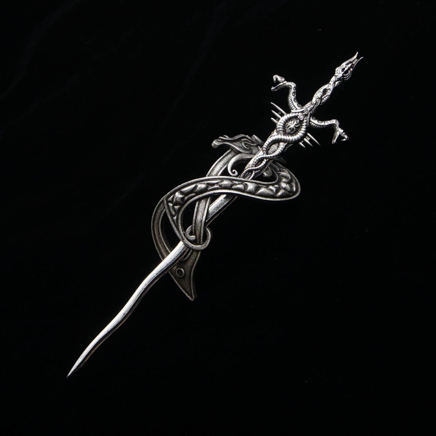 Silver Viking Celtic Sword Hair Stick Ornate Medieval Hair Accessory Amazon.com : 4 Pieces Celtic Viking Hairpins Vintage Celtic  main image 3