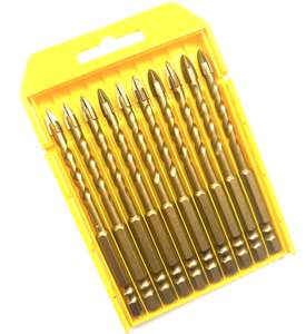 Juego de 6 brocas de cerámica con cabeza cruzada para azulejos, vidrio y mármol, nuevo paquete 2026 - Product Image 2