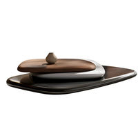 Table basse rectangulaire en bois massif de style nordique moderne pour salon