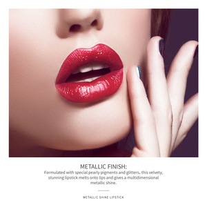 OULAC pintauñas Colorplay vegano maquillaje duradero 24 horas impermeable mate al por mayor brillo metálico lápiz labial - Product Image 4