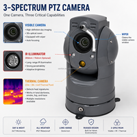 Cámara de Imagen Térmica Infrarroja PTZ de Doble Espectro con Seguimiento Automático de Largo Alcance 640x480