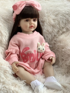 <span class=keywords><strong>R</strong></span> & B Peuter Zwart Speelgoed Jongen <span class=keywords><strong>Bed</strong></span> Tiwis Mini Solid Gratis Kit Vinyl Katoenen China Bambola Siliconen Reborn Baby Poppen - Product Image 5