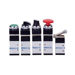 Válvula de Inversión Mecánica de Una Entrada y Dos Salidas, Interruptor Neumático Manual con Control de Botón, Cilindro MSV86522 - Product Image 2