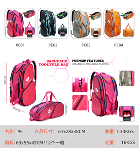 Tas Olahraga Tenis <span class=keywords><strong>Pickleball</strong></span> Besar RTS untuk Luar Ruangan, Ransel <span class=keywords><strong>Pickleball</strong></span> dengan Kompartemen Sepatu, Tas Raket Tenis <span class=keywords><strong>Pickleball</strong></span> Padel - Product Image 2