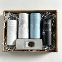 Emballage en tube de papier pour café et thé, biodégradable, respectueux de l'environnement, de qualité alimentaire, avec logo personnalisé, boîte cylindrique en carton, luxe, argent UV