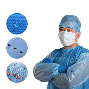 Tissu filtrant non tissé 100 % polyester spunbond, <span class=keywords><strong>traitement</strong></span> antibactérien, motif uni/à carreaux/croisé, poids moyen, jetable pour lit - Product Image 1