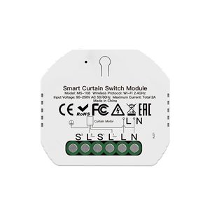 โมดูลสวิตช์ม่านอัจฉริยะ Tuya 1 ช่อง ควบคุมด้วยเสียงผ่าน WiFi พร้อมตั้งเวลา สำหรับระบบอัตโนมัติบ้านอัจฉริยะ - Product Image 2