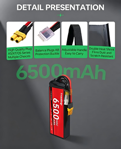 Cuci Gudang Baterai Pabrik 4.35v HV 6500mah 5500mah 6s 22.8V 100C Baterai Lipo High Discharge 800 Siklus -20-60C untuk - Product Image 4
