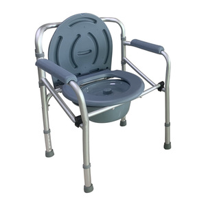Toilet Chair Aluminum Alloy HJK-C814L <b>Folding</b> With Seat And <b>Bucket</b> For Bathroom Use - Product Image 3