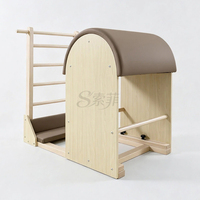 Baril d'escalier Pilates en bois durable, portable et écologique pour exercices et entraînements de yoga, direct usine