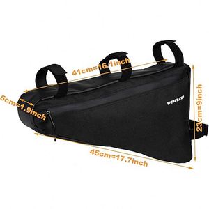 Échantillon gratuit – Sacoche de cadre triangulaire étanche pour vélo, sacoche de selle pour VTT et vélo de route, accessoires de cyclisme - Product Image 5