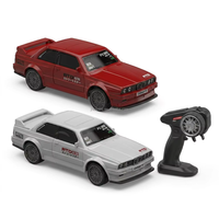 Mini voiture de drift RC semi-proporcionnelle 4x4 à l'échelle 1/43 avec lumières LED avant et arrière, éclairage RGB sous le châssis, voiture de course RC