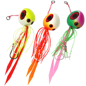 Señuelo de pesca Ya Jie Outdoor Jig Bait de 80g con cabeza redonda para pesca de fondo de lubina, pargo, pez rojo y calamar. - Product Image 1