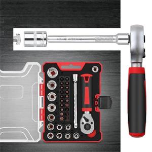 <span class=keywords><strong>Mini</strong></span> 35 pcs Ratchet ổ cắm cờ lê một từ chữ thập vít tiêu đề công cụ thiết lập - Product Image 4