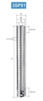 RANKING 4SP02 Pompe submersible de nouvelle technologie pour puits profond 4 pouces 1.5HP 50HZ 2850 RPM Head 190m Power Pompe à eau électrique