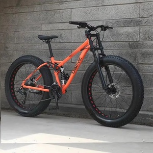 Vélo de montagne VTT pour hommes, prix d'usine, 20 pouces, descente, pneus larges 24/26x4.0, freins à disque en acier, double suspension, cruiser pour neige et plage - Product Image 2