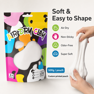 Arcilla para Modelar Suave de 100g al por Mayor, Paquete en Bolsa, Diseño Personalizado OEM, Etiqueta Privada, Combinación de Colores, Directo de Fábrica, a Granel - Product Image 2