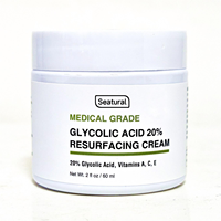 Crème hydratante et légère à l'acide glycolique, exfoliante pour le visage, soin de la peau, marque privée