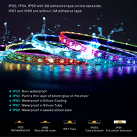 Bande LED adressable RGBW haute luminosité pour KTV/maison, 144 pixels SMD5050 SMD3535, éclairage intelligent SK6812, réglable individuellement