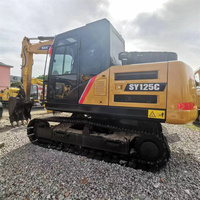 Esta excavadora SANY SY125C usada tiene un peso operativo de 12500 kg, lo que proporciona una gran estabilidad y un rendimiento confiable.