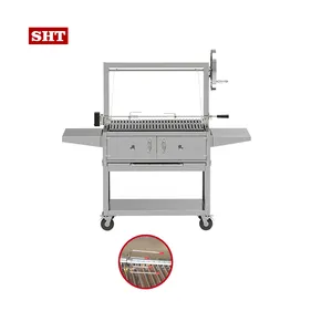 Performance Portable Household Stainless Steel Charcoal Barbecue Chicken Rotisserie Machine Gas Bbq Grill