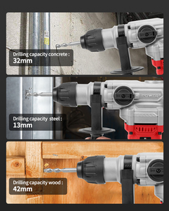 مطرقة هدم كهربائية محمولة KAFUWELL PA5355A بقوة 1500 واط مع مقبس سداسي 42 مم - Product Image 2