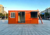 Restaurant mobile préfabriqué en conteneur, pub, bar, kiosque flottant, restaurant en conteneur de 40 pieds, café mobile préfabriqué