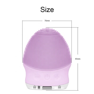 Sonic impermeable eléctrico cepillo <span class=keywords><strong>Facial</strong></span> Suave de silicona cepillo de limpieza <span class=keywords><strong>Facial</strong></span> <span class=keywords><strong>limpiador</strong></span> de poros con calefacción - Product Image 5