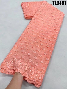 Dernière Collection de <span class=keywords><strong>Tissu</strong></span> <span class=keywords><strong>en</strong></span> Dentelle Africaine Nigériane Française avec Paillettes et Filet pour <span class=keywords><strong>Robe</strong></span> de Mariée et de <span class=keywords><strong>Demoiselle</strong></span> <span class=keywords><strong>d</strong></span>'<span class=keywords><strong>honneur</strong></span> - Product Image 4