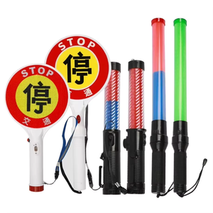 Bâton lumineux de signalisation, bâton lumineux de signalisation rechargeable avec batterie, lumière de signalisation LED portable pour extérieur - Product Image 1