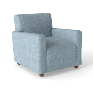 Sillón moderno de lino de un solo asiento para el hogar, comedor, hotel, cómodo sofá de tapicería <span class=keywords><strong>reclinable</strong></span>, silla para uso en interiores - Product Image 3