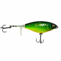 Leurre de pêche LUSHAZER Propeller Tail Hard 80mm 90mm, flottant, pour la pêche en surface, pour achigan, brochet, perche, avec hameçon triple