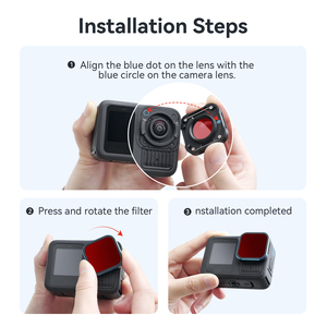 Filtres de plongée aMagisn pour <span class=keywords><strong>GoPro</strong></span> <span class=keywords><strong>Hero</strong></span> 13 12 <span class=keywords><strong>11</strong></span> 10 9, filtre sous-marin pour appareil photo, <span class=keywords><strong>protection</strong></span> de l'objectif, accessoires - Product Image 3